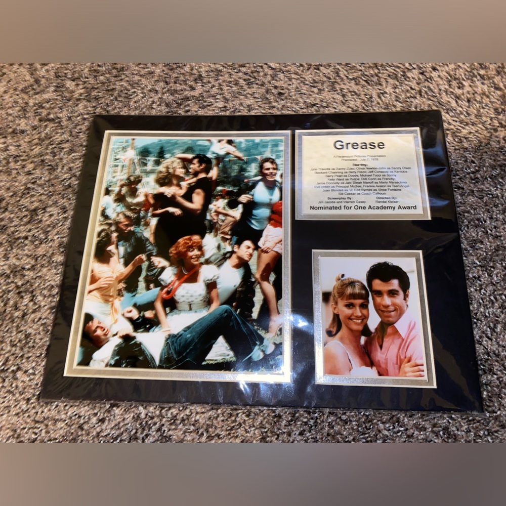 Grease Movie Memorabilia Collage